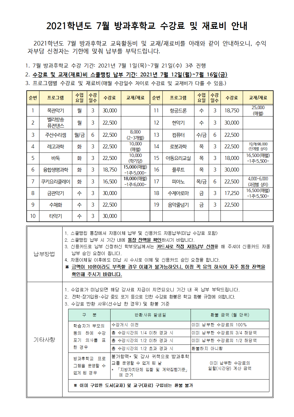 2021.7월 방과후학교 수강료 및 재료비 징수 안내.png